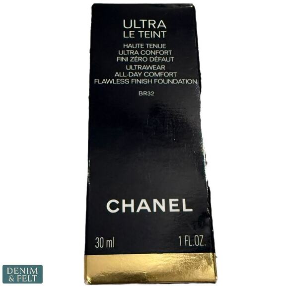 Chanel Ultra Le Teint Foundation BR32 Flawless Longwear Full Size 30ml - Picture 6 of 11